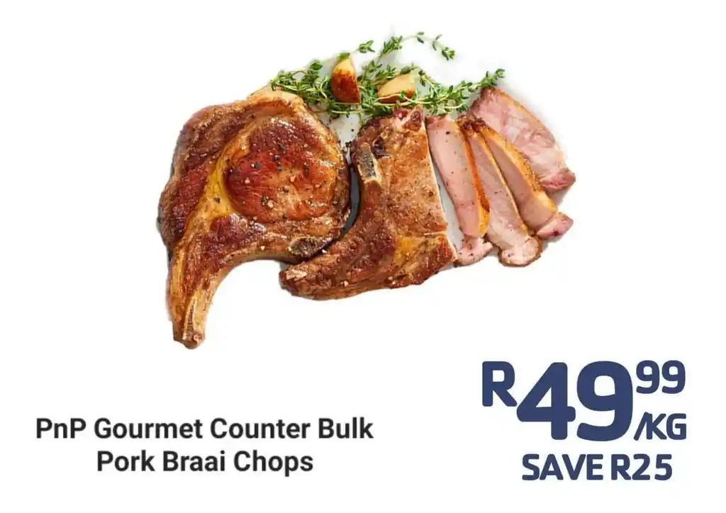 Pnp Gourmet Counter Bulk Pork Braai Chops Offer At Pick N Pay