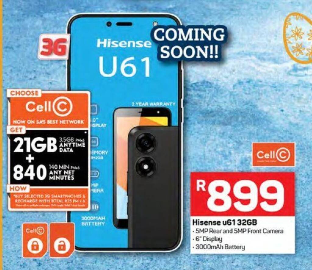 Hisense U61 32GB Offer At Pick N Pay