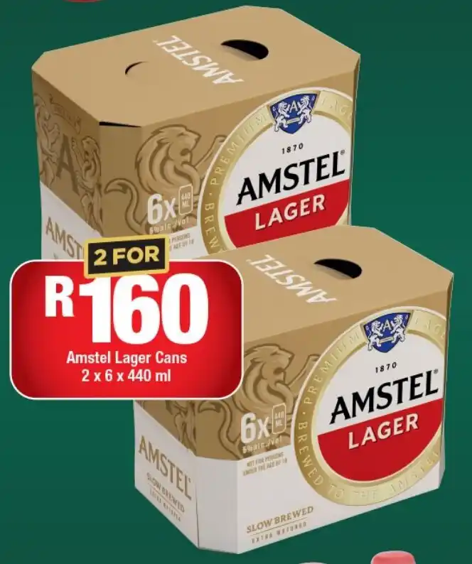 Amstel Lager Cans X X Ml Offer At Ok Liquor