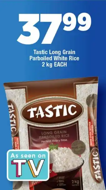 Tastic Long Grain Parboiled Rice 10kg White Star Super Maize Meal