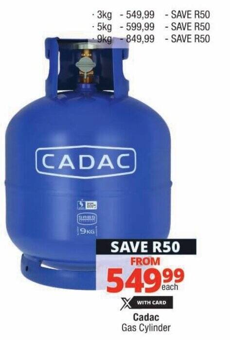 Cadac Gas Cylinder Offer At Checkers