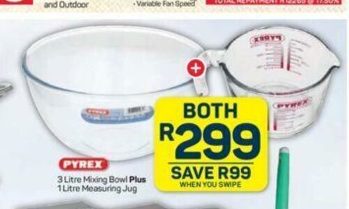 Pyrex Litre Mixing Bowl Plus Litre Measuring Jug Offer At Pick N Pay