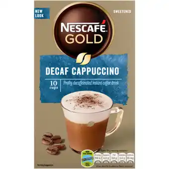 NESCAFÉ Gold Decaf Cappuccino 10 x 15g offer at Checkers Liquor Shop