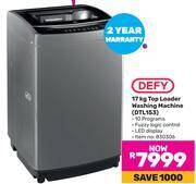 Defy 17Kg Top Loader Washing Machine DTL153 Offer At Game