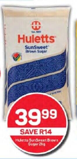 Huletts SunSweet Brown Sugar 2kg Offer At Pick N Pay