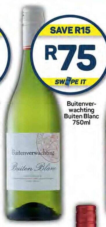 Buitenverwachting Buiten Blanc 750ml Offer At Pick N Pay