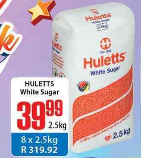 Huletts White Sugar 2 5kg Offer At Elite Cash Carry