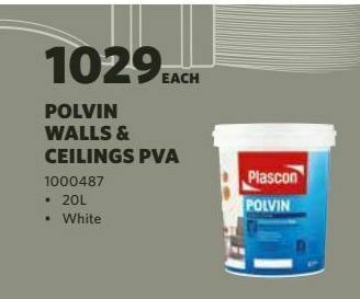 Polvin Walls Ceilings Pva Offer At Buco