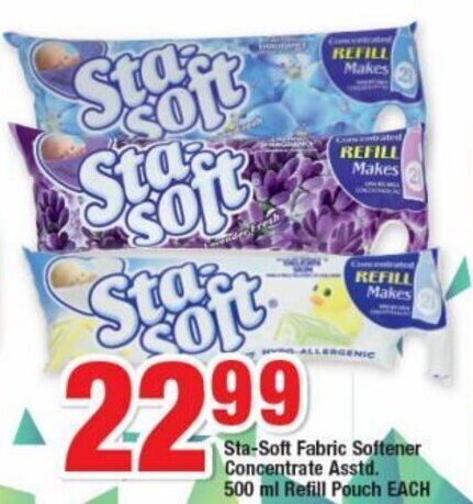 Sta Soft Fabric Softener Concentrate Ml Offer At Ok Foods