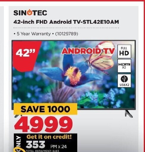 Sinotec Inch Fhd Android Tv Stl E Am Offer At Hifi Corp