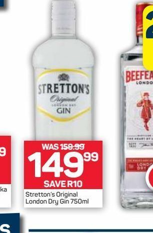 Stretton S Gin Offer At Pick N Pay Liquor