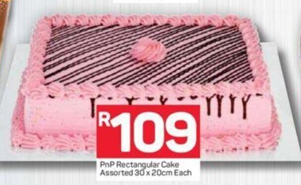 Pnp Rectangular Cake Assorted X Cm Each Offer At Pick N Pay