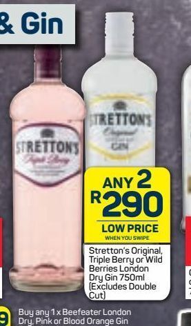 Stretton S Gin Offer At Pick N Pay Liquor