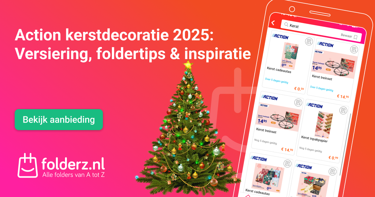 Action kerstdecoratie 2025: goedkope versiering & kerst inspiratie uit de ACTION folder