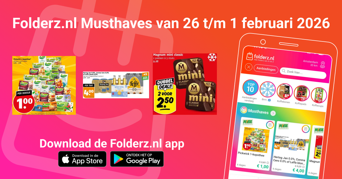 Folder aanbiedingen week 5 (2026): Top Must-haves uit alle folders | Folderz