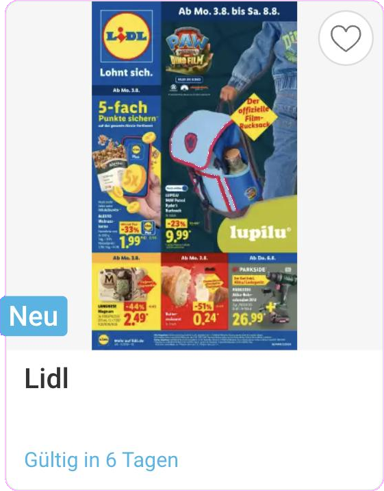Lidl Prospekt ab 3. August