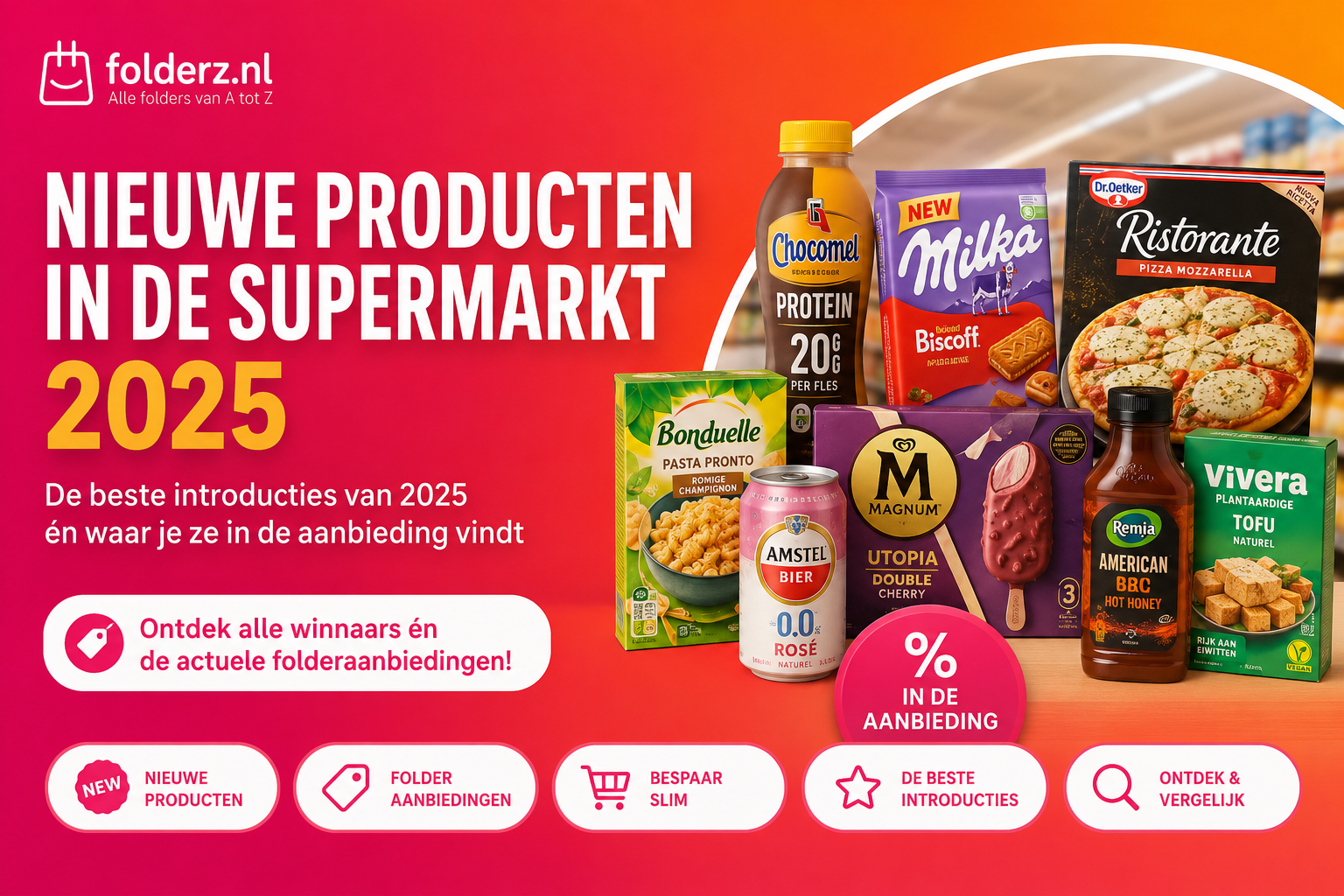 Nieuwe producten supermarkt 2025 | Beste introductie met korting in de aanbieding