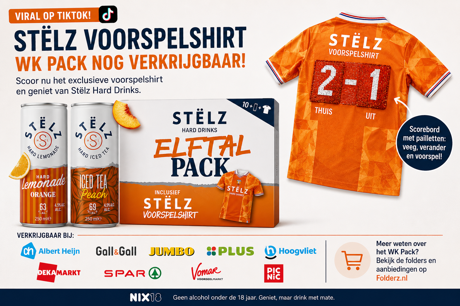 Stëlz voorspelshirt uitverkocht? Bekijk waar het WK Pack nog verkrijgbaar is