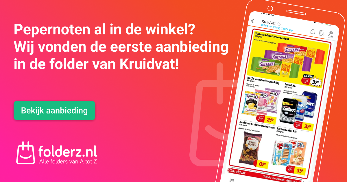De eerste pepernoten- kruidnoten aanbieding van 2025 is gespot!
