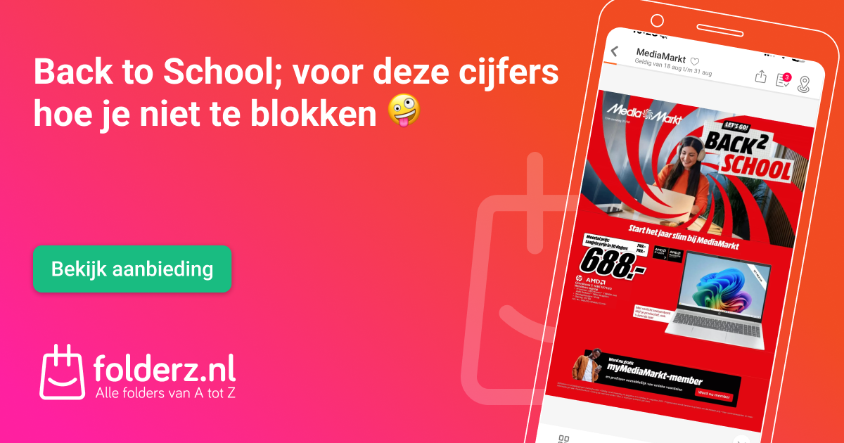 MediaMarkt Back to School folder 2025 | aanbiedingen