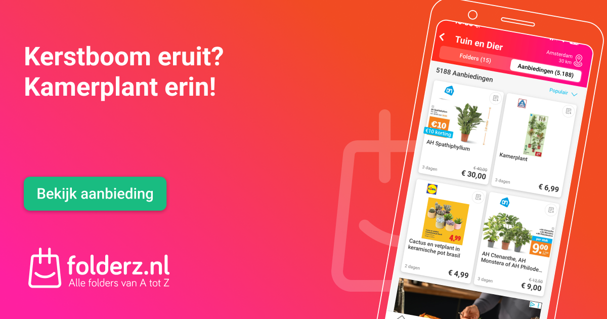 Kerstboom eruit? Vervang ’m nu slim door een kamerplant