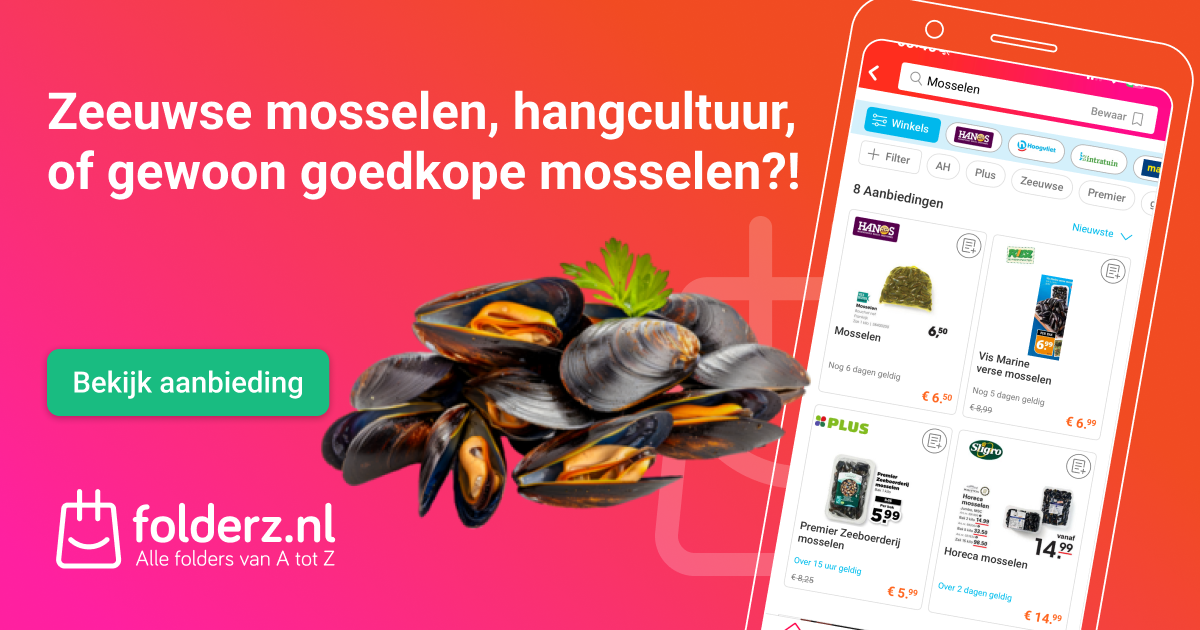 Mosselseizoen 2025: wanneer smullen we van mosselen én waar vind je de beste folder aanbiedingen?