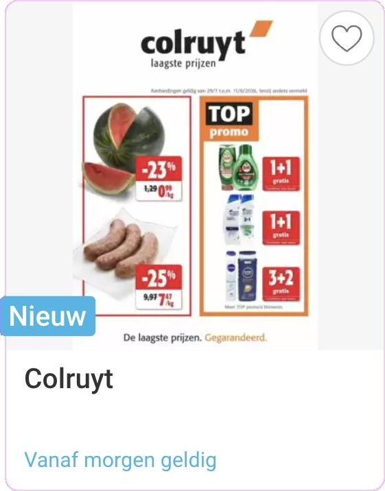 Colruyt folder vanaf morgen