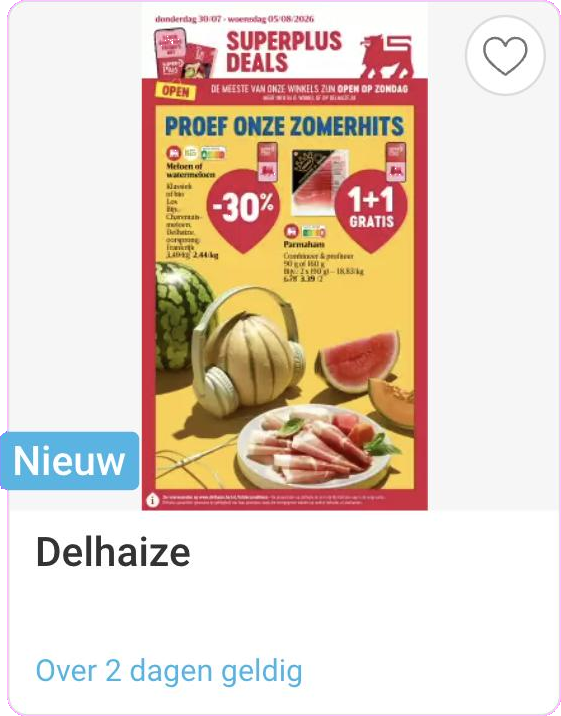 Delhaize folder vanaf donderdag