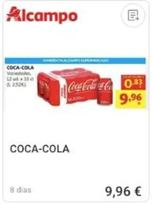Coca-Cola en oferta en Alcampo