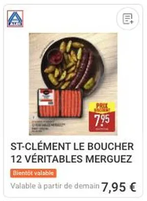 12 véritables merguez en promo chez Aldi