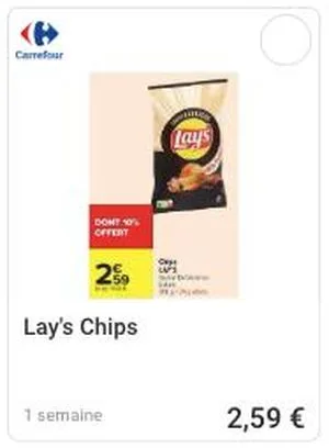 Chips Lay's en promo chez Carrefour