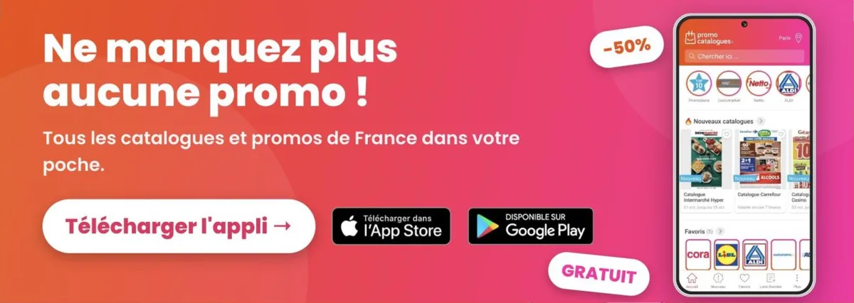 Téléchargez l'application gratuite Promocatalogues