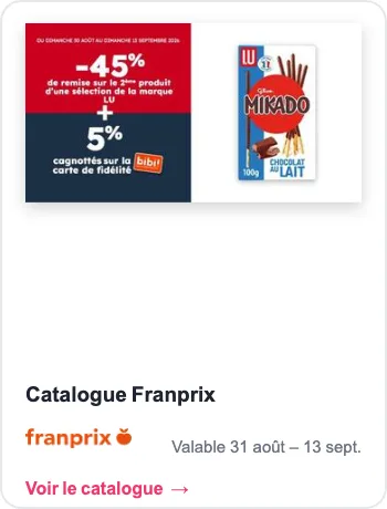 Catalogue Franprix semaine 37