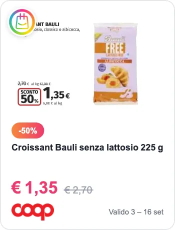 Offerta croissant Bauli da Coop