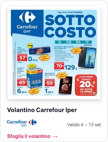 Volantino Carrefour Iper settimana 37