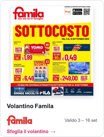 Volantino Famila settimana 37