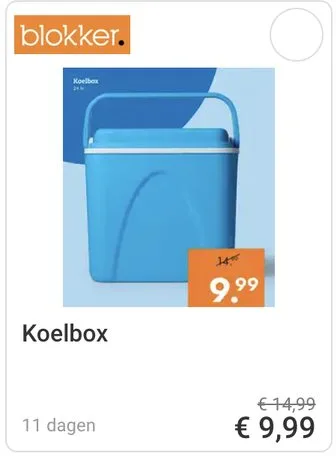 Koelbox aanbieding bij Blokker
