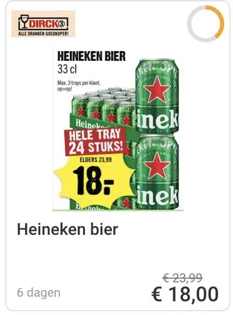 Heineken bier aanbieding bij Dirck III