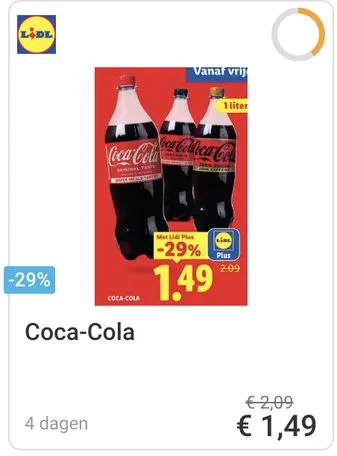 Coca-Cola aanbieding bij Lidl