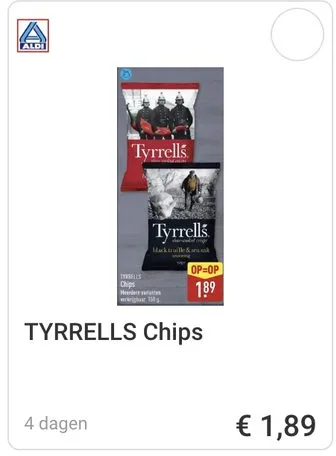 Tyrrells chips aanbieding bij ALDI
