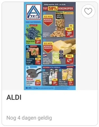 ALDI folder, nog 4 dagen geldig