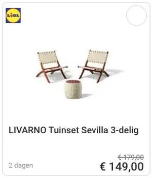 LIVARNO tuinset Sevilla aanbieding bij Lidl