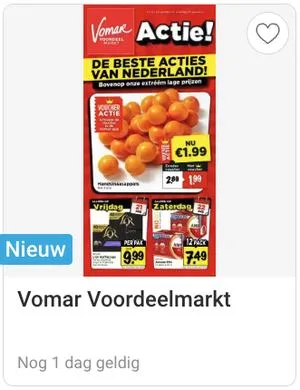 Folder van Vomar Voordeelmarkt