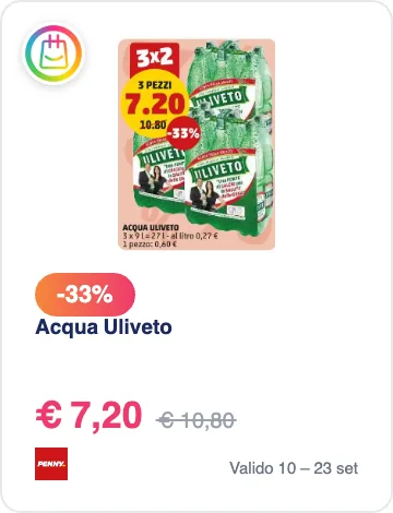 Acqua Uliveto in offerta da PENNY