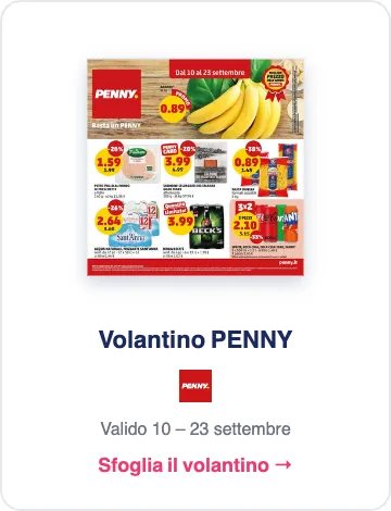 Volantino PENNY valido dal 10 al 23 settembre