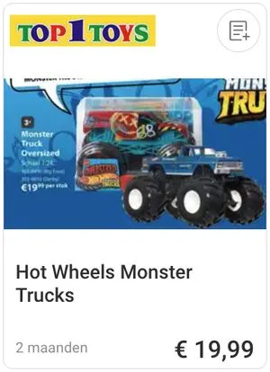 Hot Wheels Monster Trucks aanbieding bij Top1Toys