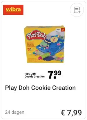 Play-Doh Cookie Creation aanbieding bij Wibra