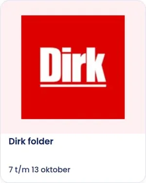 Dirk folder, geldig 7 t/m 13 oktober