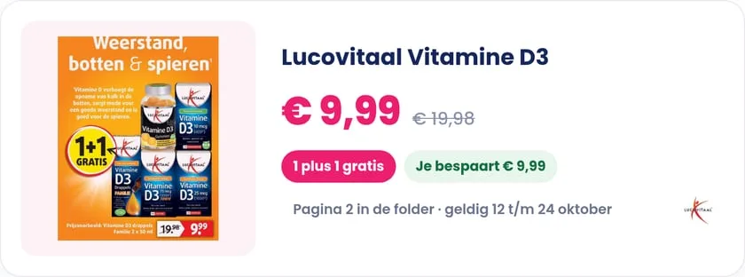 Lucovitaal Vitamine D3 bij Lucovitaal, geldig 12 t/m 24 oktober