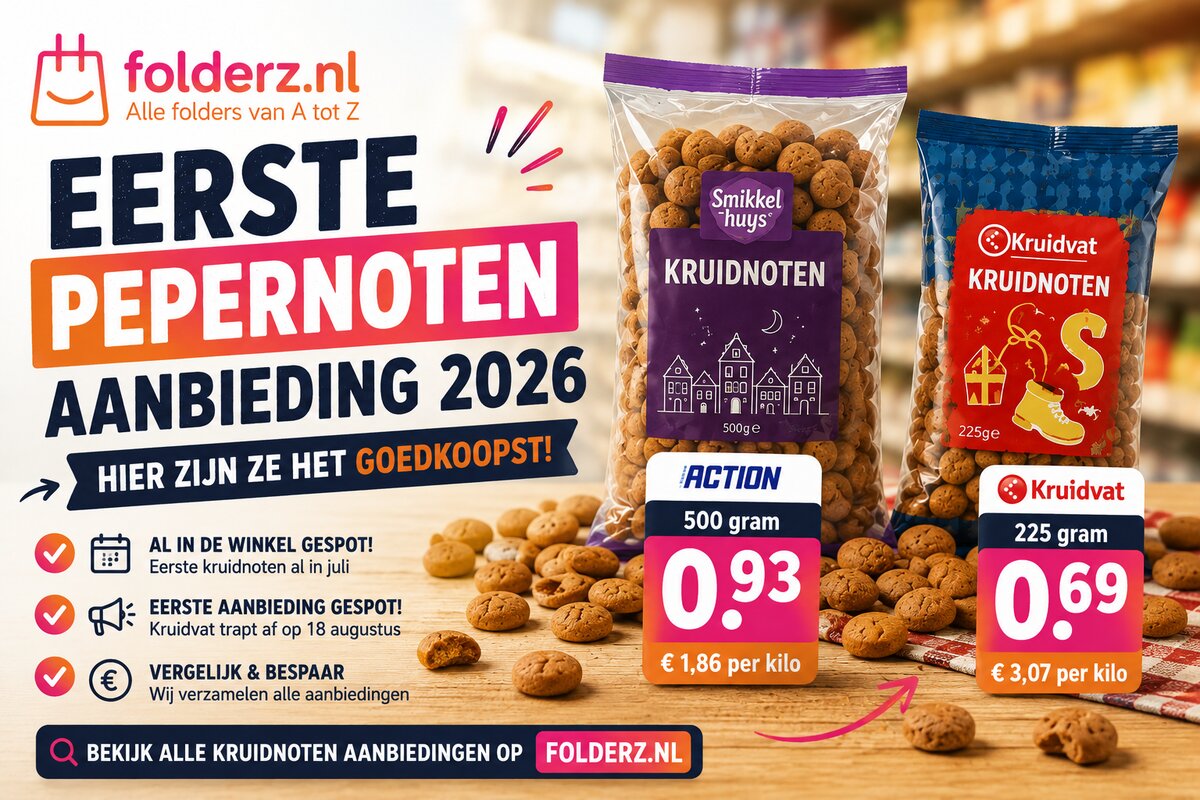 Eerste pepernoten aanbieding van 2026 gespot: hier koop je ze nu al